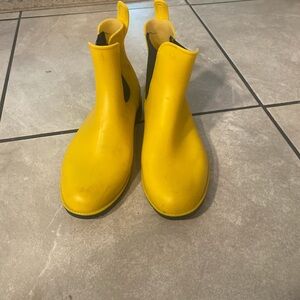 Yellow Ankle Rain Boots